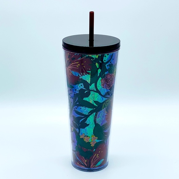 Starbucks Fall 2021 Rising Floral Flowers Metallic 24oz Tumbler, NWT Autumn - Picture 3 of 6